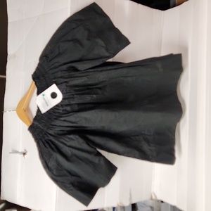 NWT Back Label Women's Off Shoulder Organic Cotton sz S Shirt